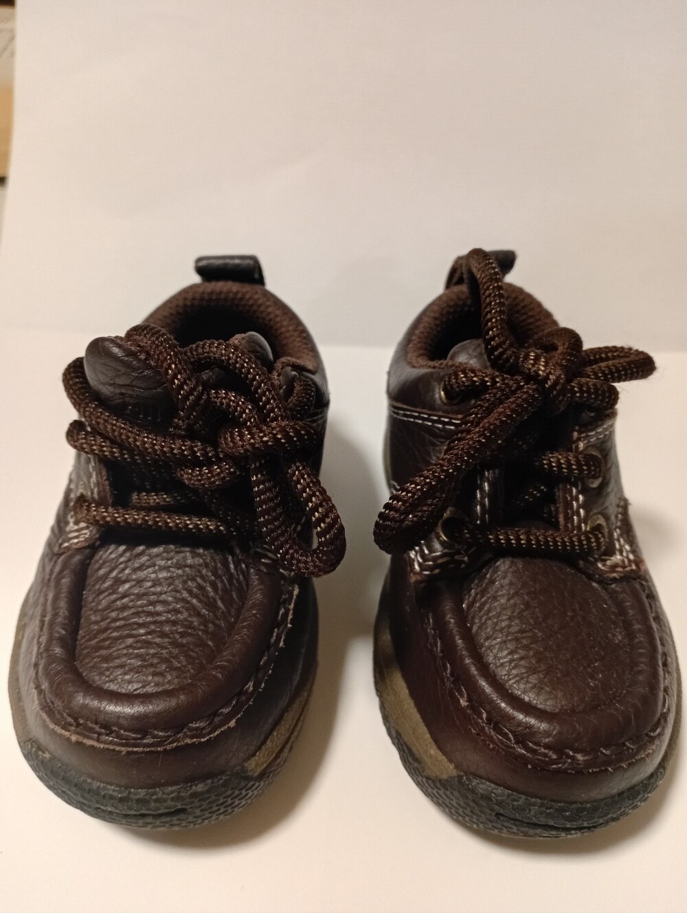 Tommy Hiliger Kids Brown Leather Lace-Up Shoes Never Use New
